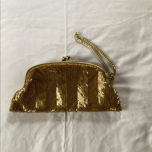 The Limited Gold Beaded Purse